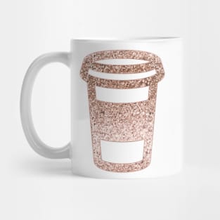 Sparkling rose gold coffee cup Mug